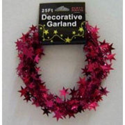 Burgundy Star Garland