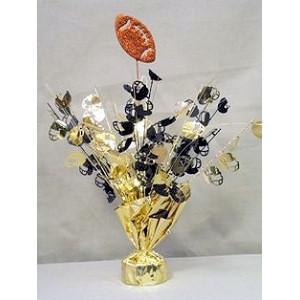 Glitter Top Football Weight - Black/Gold