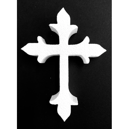 Styrofoam Cross (EPS Foam Cutout) Style B